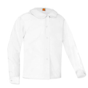 Blouse-Peter Pan style- Long Sleeve-Girls-