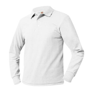 Knit Pique-POLO- long sleeve -YOUTH -Unisex - no Logo
