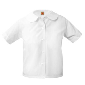 Blouse- Peter Pan style -with embroidered School Logo- Grades 4th-12th - Daily Wear