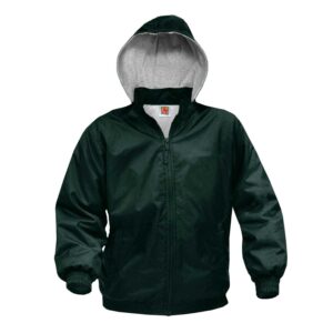 Winter Nylon Jacket -with  embroidered  School Logo -Unisex-4th thru 12th Grade