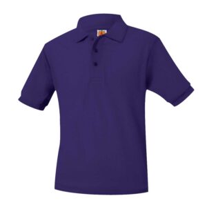 POLO -KNIT-Polo S/S  sleeve  - with school emblem-Unisex
