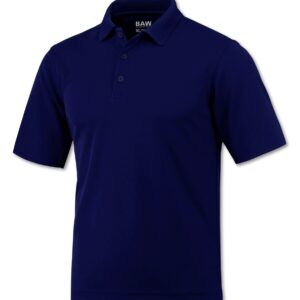 Polo -JERSEY KNIT -Unisex- s/s  sleeve - NO LOGO-  " Baw Brand" - ADULT - NAVY