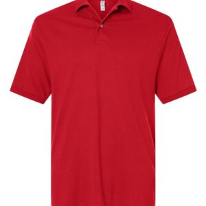 POLO -knit -with DTF school Logo-S/Sleeve -Unisex-ADULT-(7th & 8th Grade - Middle School) -RED