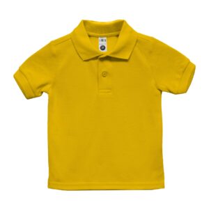 Knit POLO S/Sleeve -NO logo embroidered -TODDLER- 2t-4T- GOLD