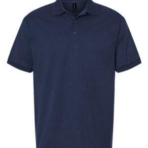 POLO -knit -with DTF school Logo-S/Sleeve -Unisex-ADULT-6th -8th Grade - Middle school(JJAEP)-NAVY BLUE